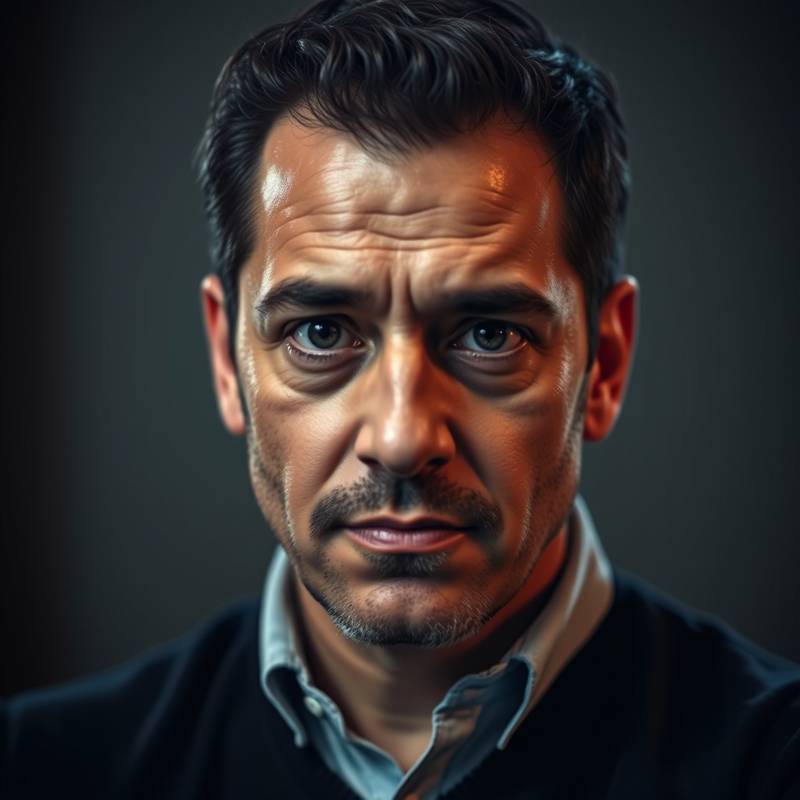 Retrato de Ricardo Gómez, con una mirada perspicaz y reflexiva, instructor de Dirección Escénica.